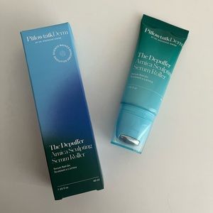 PillowtalkDerm The Depuffer Arnica Sculpting Serum Roller